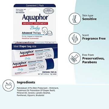 Aquaphor Baby Ointment To-Go Pack - Skin Relief 2 Count