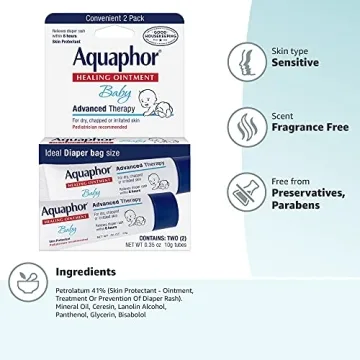 Aquaphor Baby Ointment To-Go Pack - Skin Relief 2 Count