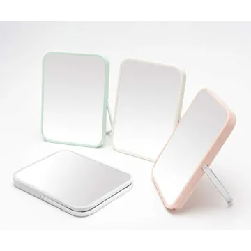 YEAKE Portable Makeup Mirror - 90° Adjustable Travel Design