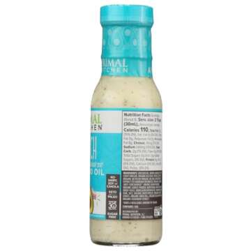 Primal Kitchen - Organic Ranch Dressing, Avocado Oil-Based, Vegan & Paleo Approved - (8 Oz X 2 Pack)