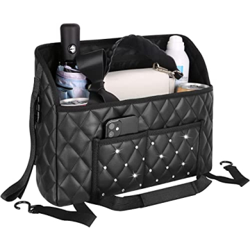 Premium Leather Car Purse Holder for Stylish Organization