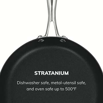 Scanpan Professional Fry Pan Set - Includes 9.5” & 11” Fry Pans - Easy-to-Use Nonstick Cookware - Dishwasher, Metal Utensil & Oven Safe - Made in Denmark