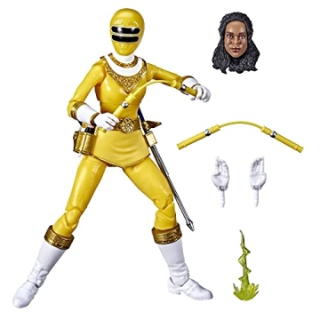 Power Rangers Lightning Collection Zeo Yellow Ranger 6-Inch Premium Collectible Action Figure Toy wi...
