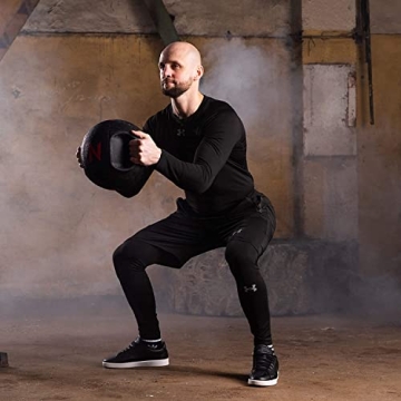 ZELUS Medicine Ball with Dual Grip| 10/20 lbs Exercise Ball |Weight Ball with