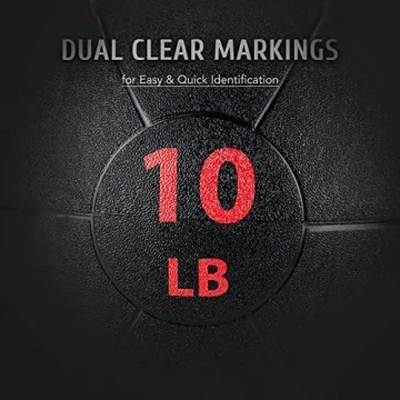 ZELUS Medicine Ball with Dual Grip| 10/20 lbs Exercise Ball |Weight Ball with