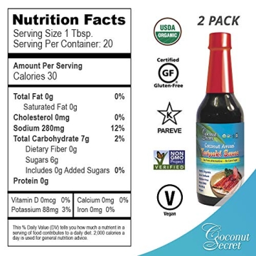 Coconut Secret Coconut Aminos Teriyaki Sauce 2-Pack - Healthy Flavor