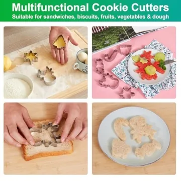 ESDOPA Stainless Steel Christmas Cookie Cutters Set