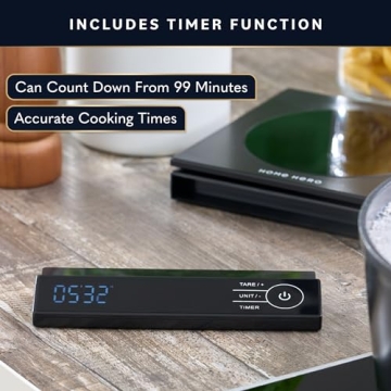Digital Food Scale with Detachable LCD Screen and Timer
