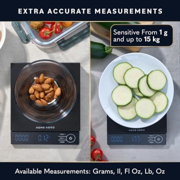 Digital Food Scale with Detachable LCD Screen and Timer