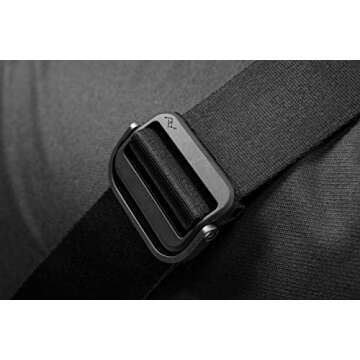 Peak Design Everyday Messenger V2 13L Black, Travel or Photo Carry with Laptop Sleeve (BEDM-13-BK-2)