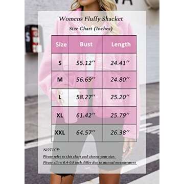 Nirovien Women's Fuzzy Fleece Jacket Stylish Winter Wear