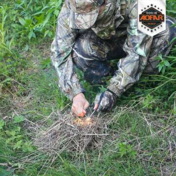 AOFAR Fire Starter with Paracord for Outdoor Use
