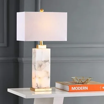 Elegant JONATHAN Y Alabaster LED Table Lamp