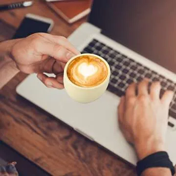 Fseoot Ceramic Coffee Mug with Sunflower Coaster Coffee Spoons 6.7 oz/200 ml Cute Creative Coffee Mug Home Office Coffee Mugs for Tea Milk(Lemon yellow)