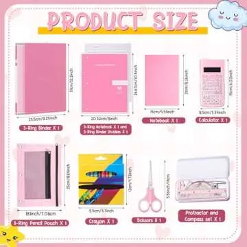 Watersay 32 Pcs Back to School Supply Kit for Students