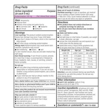 Effective Amazon Basic Care Children's Acetaminophen 160 mg Liquid