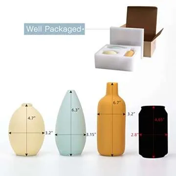 Abbittar Ceramic Vase Set of 3 for Elegant Home Decor