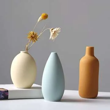 Abbittar Ceramic Vase Set of 3 for Elegant Home Decor