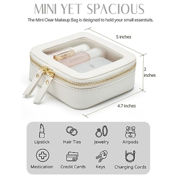Durable Small Cosmetic Bag for Travel & Everyday Use