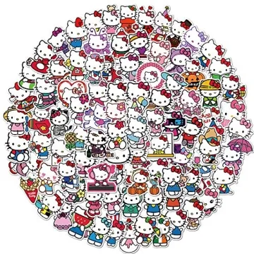 100 Adorable Hello Kitty Stickers for Creative Fun
