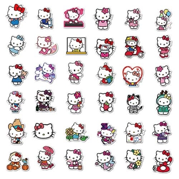 100 Adorable Hello Kitty Stickers for Creative Fun