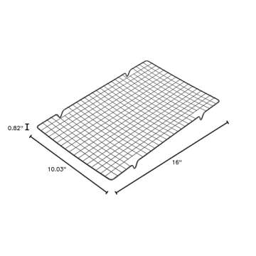 Wilton Industries Perfect Results Mega Cooling Rack, Black (1 pack)