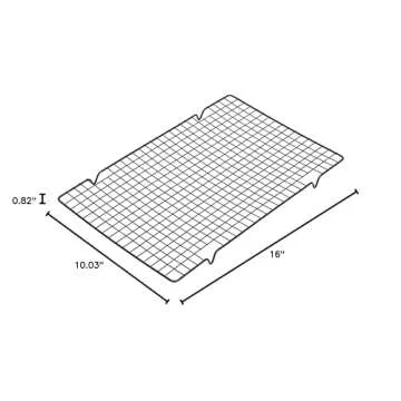Wilton Industries Perfect Results Mega Cooling Rack, Black (1 pack)