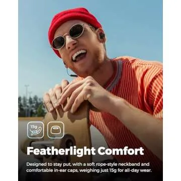 SoundPEATS Q35 HD+ Neckband Earbuds with 17 Hours Battery