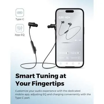 SoundPEATS Q35 HD+ Neckband Earbuds with 17 Hours Battery