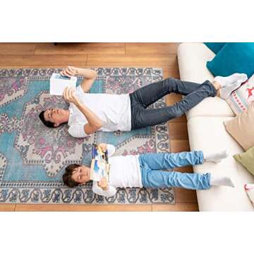 Monolia 3' x 5' Machine Washable Non-Slip Area Rug