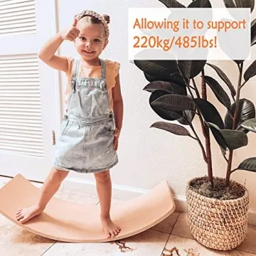 Wooden Wobble Balance Board for Kids – Enhance Balance & Imagination