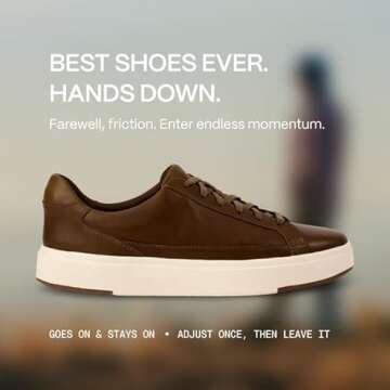 Kizik Vegas Hands Free Mens or Womens Sneakers, Casual Slip On Shoes Women and Men Love, Comfortable...