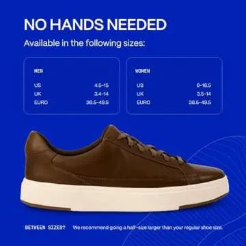 Kizik Vegas Hands Free Mens or Womens Sneakers, Casual Slip On Shoes Women and Men Love, Comfortable for Walking, Work, and More, Women's and Men's Fashion for Any Occasion - Chestnut Wide M6.5/W8