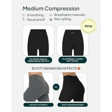 PAVOI ACTIVE Buttery Soft Workout Leggings for Women - High Waisted No Front Seam Gym Leggings Yoga ...