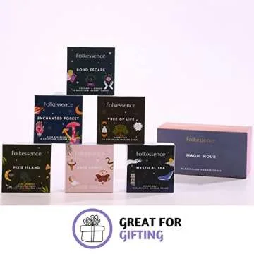 Folkulture Backflow Incense Cones - Set of 6 Unique Scents