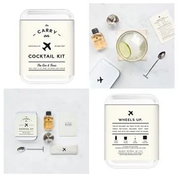 W&P Craft Cocktail Kit, Old Fashioned, Moscow Mule, Gin and Tonic, Portable Kit for Drinks on The Go, Carry On Cocktail Kit, Makes A Great Gift