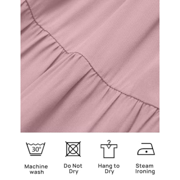 ZESICA Women's Summer Flutter Short Sleeve Midi Dress