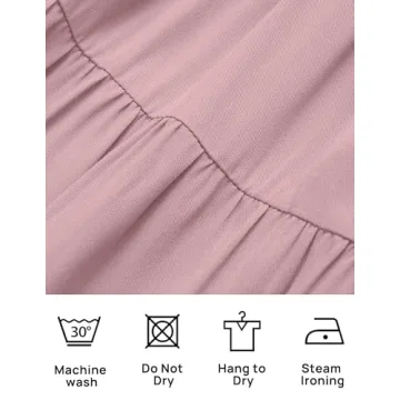 ZESICA Women's Summer Flutter Short Sleeve Midi Dress