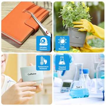 Womiten 4PK Tz Tape 12mm Clear for Brother Label Makers