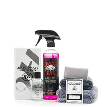 Jax Wax Shield Pro 9h - 4 Year Ceramic Coating Sealant - 8 Piece Kit