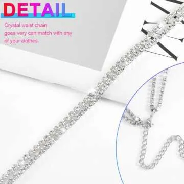 Stylish Nicute Rhinestone Waist Chain for Summer Fun