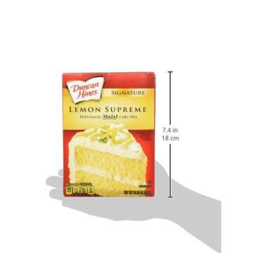 Duncan Hines Signature Cake Mix Bundle - Strawberry Supreme, Orange Supreme, Lemon Supreme 16.5oz (P...