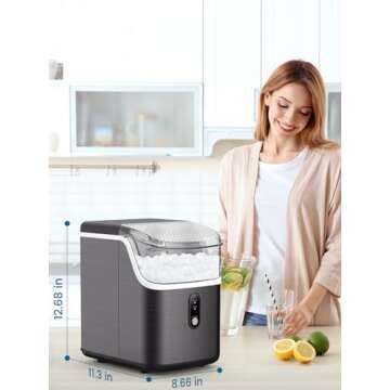 COWSAR Nugget Ice Maker - 7-Minute Soft Nugget Ice Maker