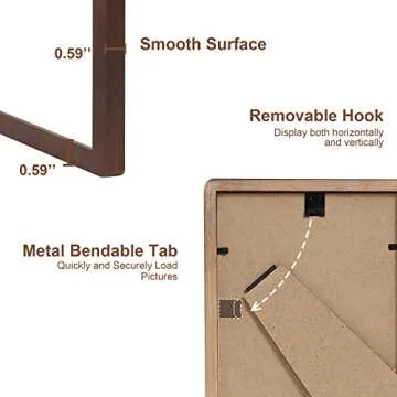 TRAHOME 11x14 Picture Frame-Brown-meiyong