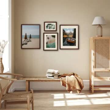 TRAHOME 11x14 Picture Frame-Brown-meiyong