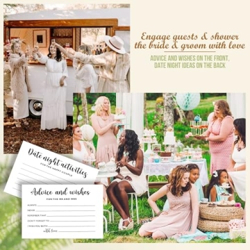 STOFINITY Wedding Advice Cards and Box for Bridal Showers