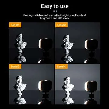 Vlogging Light PICTRON VL28 LED Light for iPhone Mini LED Camera Light Rechargeable 5600K 95+ Long-Lasting Fill Light for Action Camera DJI OSMO Smartphone Sony ZV-1 A7 RX100 VII Canon Camera