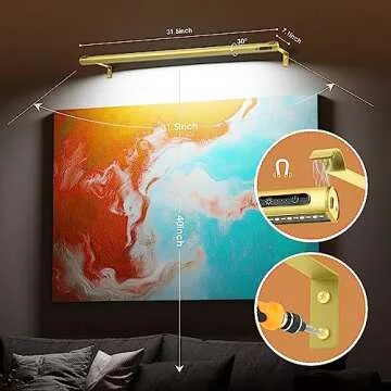 EAYOYAE Wireless Picture Light - Illuminate Art Elegantly