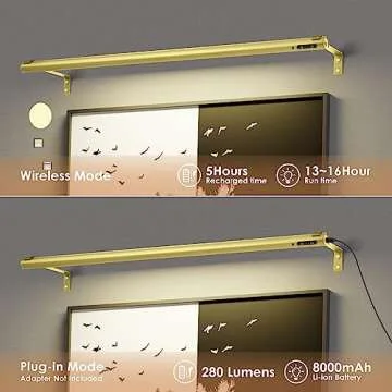 EAYOYAE Wireless Picture Light - Illuminate Art Elegantly