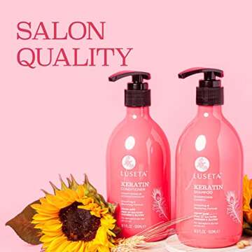 Luseta Keratin Shampoo & Conditioner Set for All Hair Types